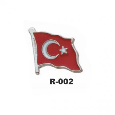 Mineli Türk Bayrağı Şekli  Nikel Kaplama   