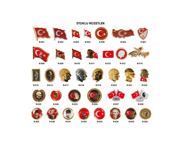 TÜRK BAYRAĞI-AY YILDIZ ROZET OZ-R 31