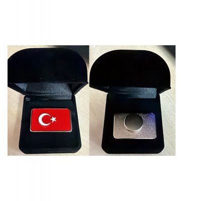 Metal Döküm Mineli Yaka Rozeti -ÖZ-R - 239