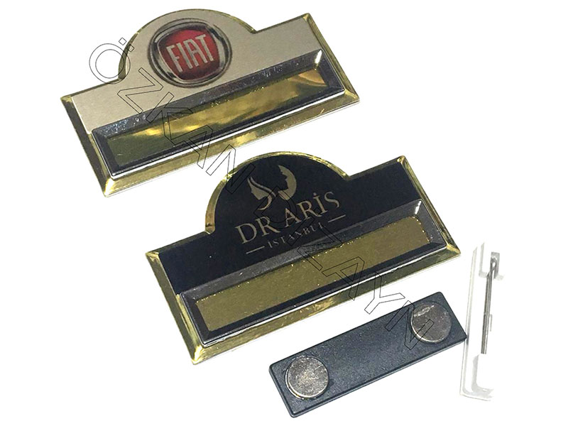 Şık Yaka İsimlikleri - METAL-OZ-Y 56