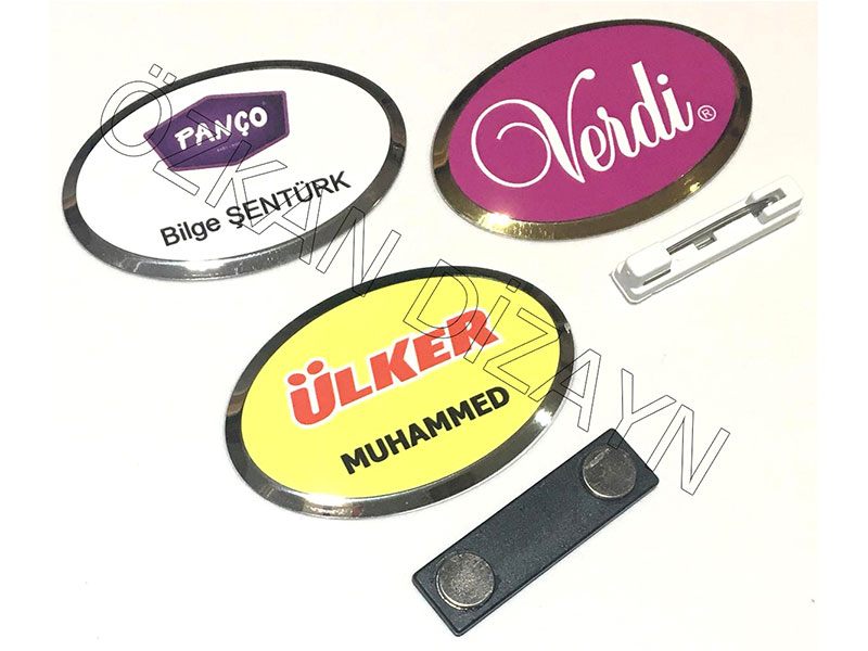 Elips Metal Yaka İsimlik -OZ-Y 59